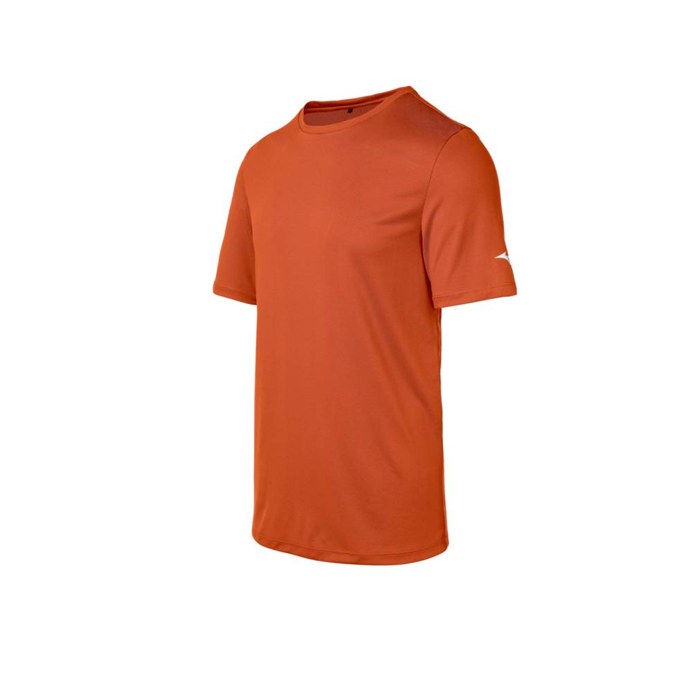 Camisetas Mizuno Para Hombre Naranjas 6705329-SU